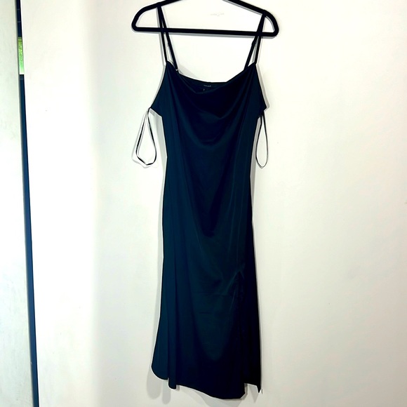 FOREVER 21 WOMEN WOVEN DRESS-CA BLACK SIZE L - Picture 2 of 10